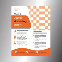 Vector creative flyer design, business flyer template