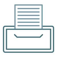 Record Keeping Line Two Color Icon vector