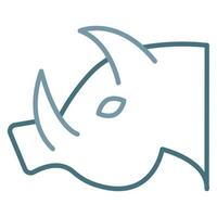 Wild Boar Line Two Color Icon vector