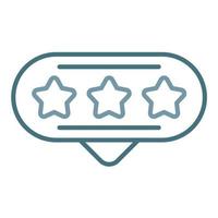 Reviews Line Two Color Icon vector