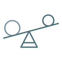 Balance Line Two Color Icon vector