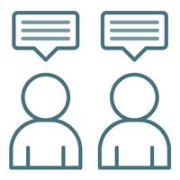Communication Line Two Color Icon vector