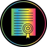 Certificate Vector Icon Design