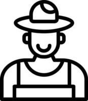 Farmer Vector Icon Design