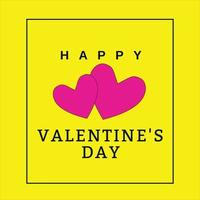 happy valentines day design vector