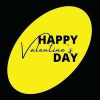 happy valentines day design vector