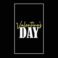 Happy valentine's day quotes design vector file