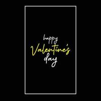 Happy valentine's day quotes design vector file