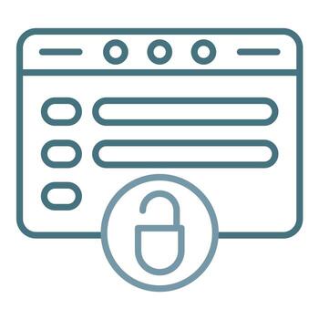 Open Source Line Two Color Icon vector