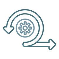 Agile Line Two Color Icon vector