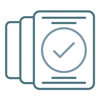 Version Control Line Two Color Icon vector