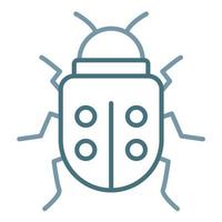 Bug Line Two Color Icon vector