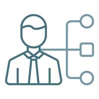 Team Skills Line Two Color Icon vector