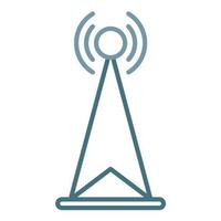 Radio Broadcast Line Two Color Icon vector