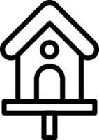 Bird House Vector Icon Design