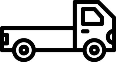 Pickup Truck Vector Icon Design