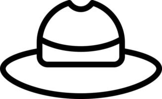 diseño de icono de vector de sombrero