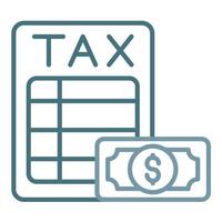 Tax Advice Line Two Color Icon vector