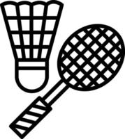 Badminton Vector Icon Design