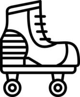 Roller Skate Vector Icon Design