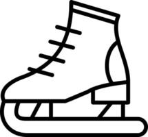 Ice Skating Vector Icon Design