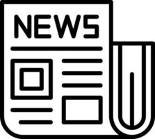 Newspaper Vector Icon Design