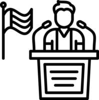 Politician Vector Icon Design