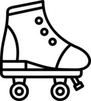 Roller Skate Vector Icon Design