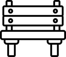 Bench Vector Icon Design