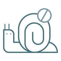 Snail Control Line Two Color Icon vector