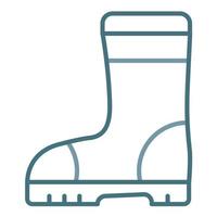 Rubber Boots Line Two Color Icon vector