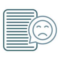 Complaint Line Two Color Icon vector