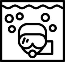 Snorkeling Vector Icon Design