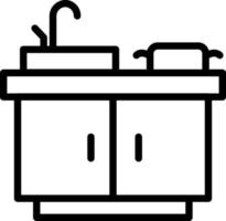 Kitchen Sink Vector Icon Design