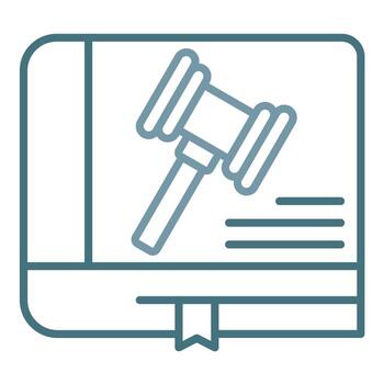 Code Of Conduct Line Two Color Icon vector