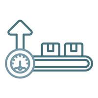 Capacity Line Two Color Icon vector