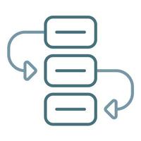 Scheduling System Line Two Color Icon vector