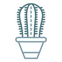 Cacti Line Two Color Icon vector