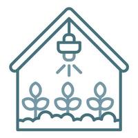 Greenhouse Line Two Color Icon vector