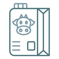 Milk Line Two Color Icon vector