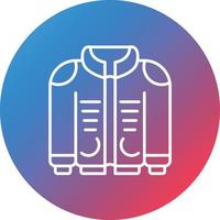 Jacket Line Gradient Circle Background Icon vector