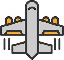 diseño de icono de vector de avión