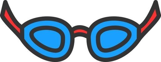 Swimming Glasses Vector Icon Design