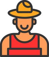 Farmer Vector Icon Design