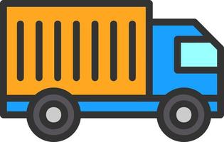 Cargo Truck Vector Icon Design