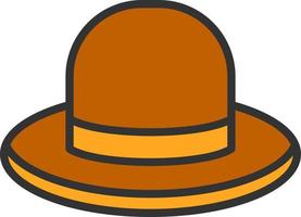 diseño de icono de vector de sombrero