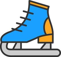 diseño de icono de vector de patinaje sobre hielo