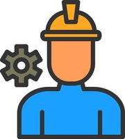 diseño de icono de vector de trabajador