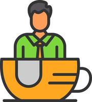 Tea Cup Ride Vector Icon Design