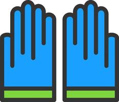 diseño de icono de vector de guantes de mano